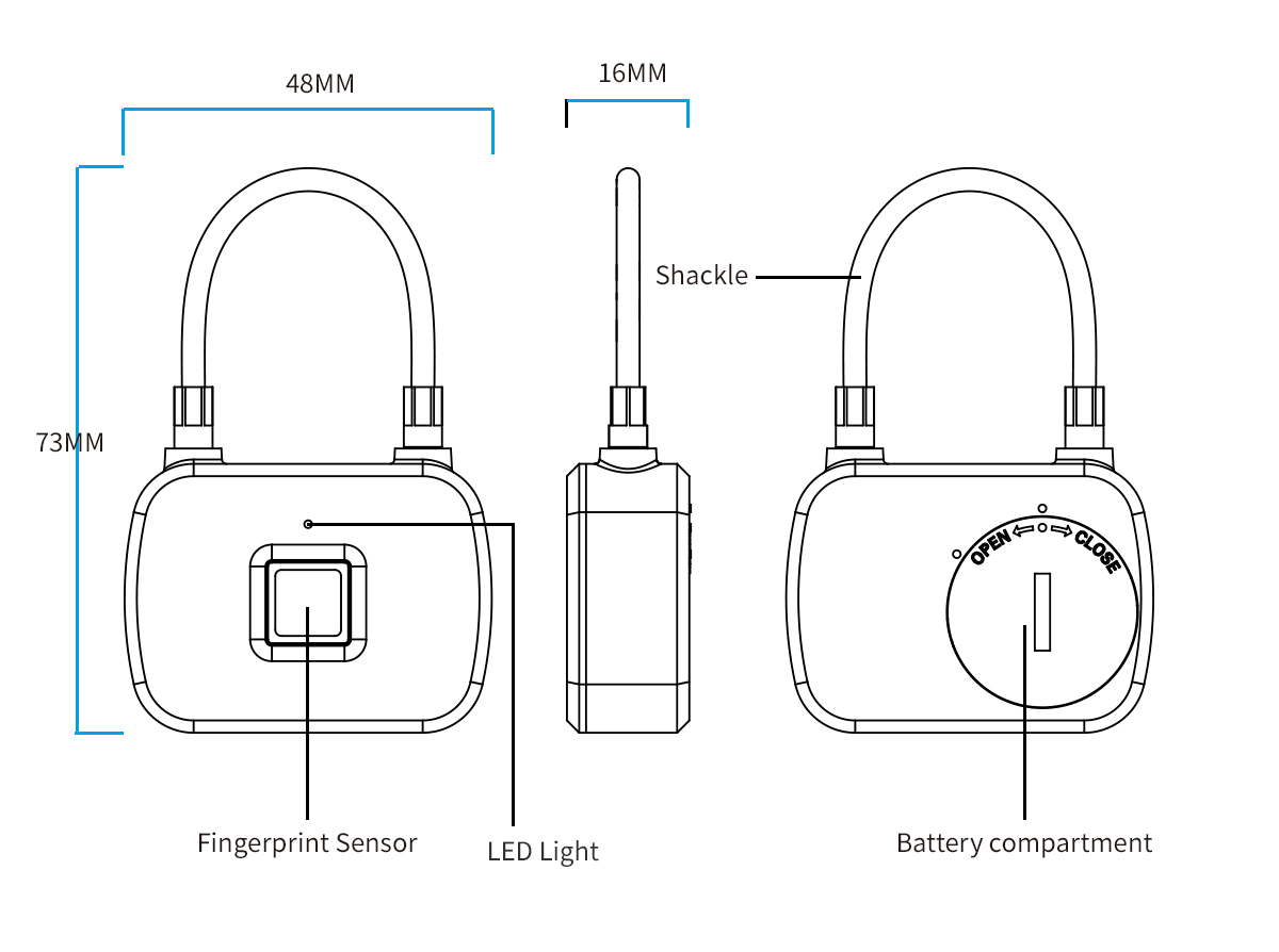 L13 fingerprint lock specification